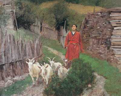 曹吉冈 1989年 牧羊女